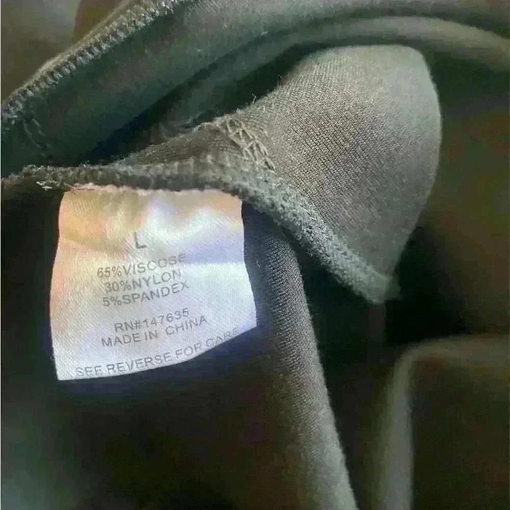 Romeo & Juliet black stretch lace up detail leggings sz L - Picture 4 of 4